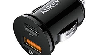 USB C Car Charger, AUKEY 21W Car Charger Compatible with...