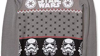 STAR WARS Men's Storm Holiday Sweater, Grey, Large