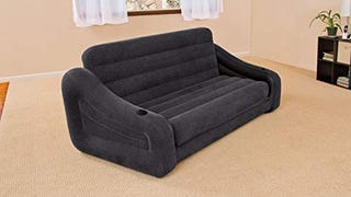 Intex Pull-out Sofa Inflatable Bed, 76" X 87" X 26"...