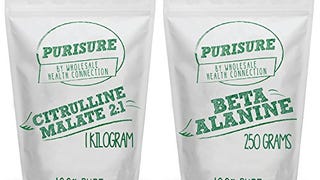 Citrulline Malate 1 Kilogram (334 Servings) and Beta Alanine...