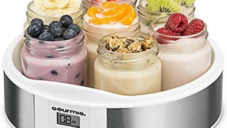 Gourmia GYM1620 Digital Yogurt Maker - 7 Glass 6 oz Jars...