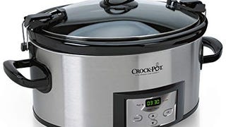Crockpot Portable 6 Quart Slow Cooker with Locking Lid...