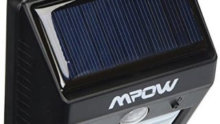 Mpow Solar Powered Wireless Bright 4 LED Security Motion...