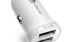 iClever BoostDrive 24W 4.8A Dual Car Charger Black (White)...