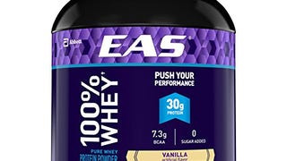 EAS 100% Pure Whey Protein Powder, Vanilla, 2 lb (Packaging...