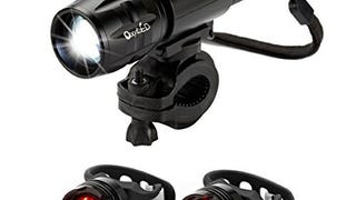 OxyLED Quick Release Bike Light Set, 1 Cycling Front LED...