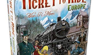 Ticket to Ride Europe Train Board Game for Adults and Family...