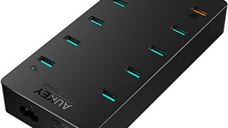 AUKEY 10-Port USB Charging Station with Quick Charge 3....