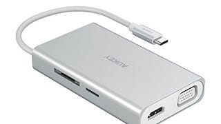 [Upgraded] AUKEY USB C Hub with Ethernet, 4K HDMI, VGA,...