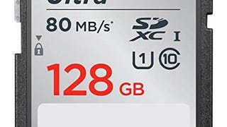 SanDisk Ultra 128GB SDXC UHS-I Memory Card up to 80MB/s...