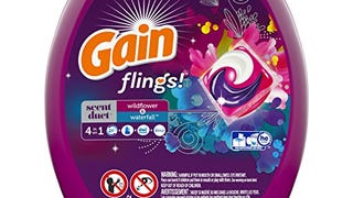 Gain Flings Scent Duets Laundry Detergent Pacs, Wildflower...