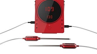 GrillEye, Red GE0001 Smart Bluetooth Grilling & Smoking...
