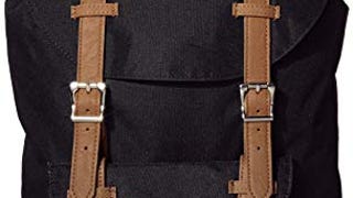 Herschel Little America Laptop Backpack, Black/Tan Synthetic...