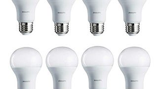 Philips LED 461961 A19 Bulb, 8, Soft White, 8