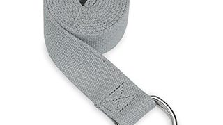 Gaiam Yoga Strap (6ft) Stretch Band with Adjustable Metal...