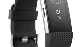Fitbit Charge 2 Heart Rate + Fitness Wristband, Black, Small...