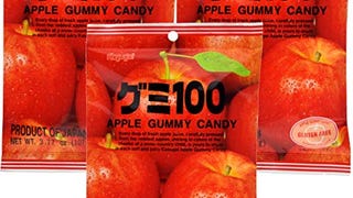 Kasugai Apple Gummy Candy 3.77oz (3 Pack)