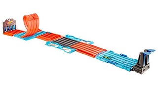 Hot Wheels Race Crate with 3 Stunts in 1 Set Portable Storage...