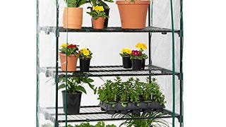 Best Choice Products 40in Wide 4-Tier Mini Greenhouse, Portable...