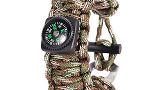 Gonex Survival Bracelet 550 Paracord Outdoor Camping Survival...