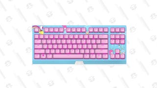 Razer HelloKitty I SANRIO Pink Wired Keyboard Exclusive 87 Key Backlit Mechanical Keyboard