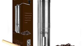 LifeSky Stainless Steel Manual Coffee Grinder - High Quality...