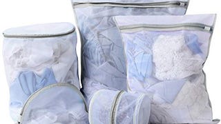 FRMARCH Heavy Duty Mesh Laundry Bag- Set of 5 Wash Bag...