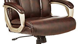 Amazon Basics Executive Home Office Desk Chair with Padded...