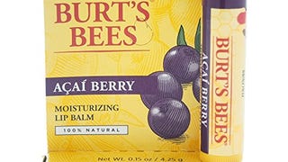 Burt's Bees 100% Natural Moisturizing Lip Balm, Acai Berry...