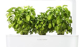 Click & Grow Indoor Smart Herb Garden with 3 Basil Cartridges,...