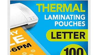 Swingline Thermal Laminating Sheets / Pouches, Letter Size...