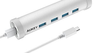 AUKEY USB-C Hub with 4 USB 3.0 Ports for MacBook Pro, ChromeBook...