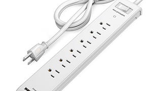 Power Strip RAVPower 6-Outlet Office Home Surge Protector...