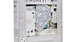 The Honest Company Twinning Moments Baby Gift Set, Pandas...
