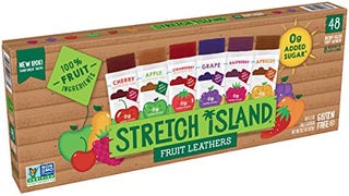 Stretch Island Fruit Leather Snacks Variety Pack, Cherry,...