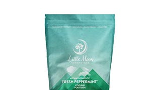 Little Moon Essentials Cooling Foot Bath Salt, Fresh Peppermint,...