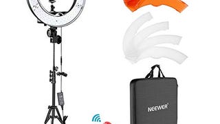 NEEWER Ring Light Kit: 18"/48cm Outer 55W 5500K Dimmable...