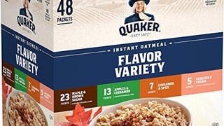 Quaker Instant Oatmeal, 4 Flavor Variety Pack, Individual...