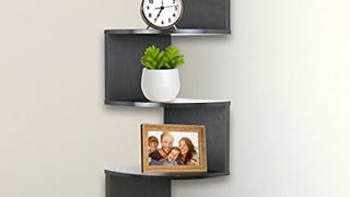Corner Shelf, Greenco 5 Tier Shelves for Wall Storage, Easy-...