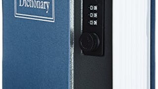 Amazon Basics Book Safe, Combination Lock, Blue