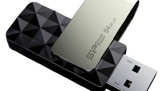 Silicon Power 64GB Blaze B30 USB 3.0 Swivel Flash Drive,...