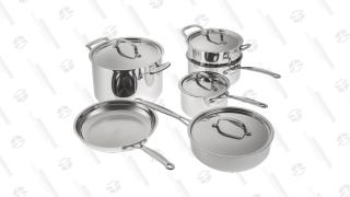 Cuisinart 10 Piece Chef's Classic Stainless Steel Cookware Set