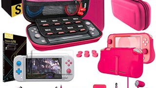 Orzly Accessories Bundle for Switch Lite - Case & Screen...