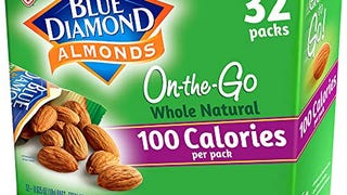 Blue Diamond Almonds Whole Natural Raw Snack Nuts, 100...