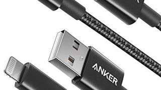 Anker 6 ft Premium Double-Braided Nylon Lightning Cable,...