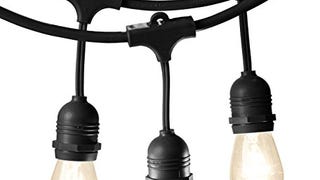 Amazon Basics Outdoor Patio String Lights, S14 Bulb, 48...
