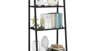 HOMFA Metal 4 Shelf Bookcase, Multifunctional Ladder-Shaped...