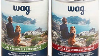 Wag Wet Dog Food Stew Recipe Variety Pack Lamb & Beef, 13....