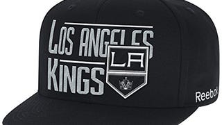 NHL Los Angeles Kings Men's High Box Flat Brim Snapback...