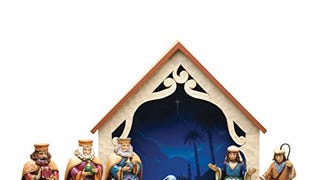 Jim Shore Heartwood Creek 9-Piece Mini Nativity Set Stone...